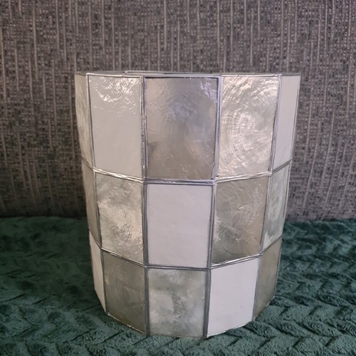 Vintage capiz shell lampshade - vintage,