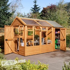 NEW 12x6 FT WOODEN GARDEN