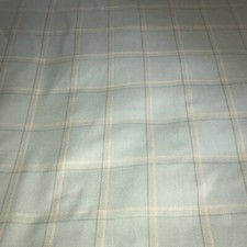 LAURA ASHLEY CORBY CHECK DUCK EGG FABRIC ( PER METRE )