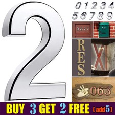 A-Z Letters Numbers Stickers Self Adhesive House Address Mailbox Hotel Door Room