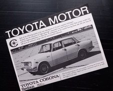 TOYOTA CORONA Sedan, Station Wagon & Coupe  UK Sales Leaflet. Circa 1966.