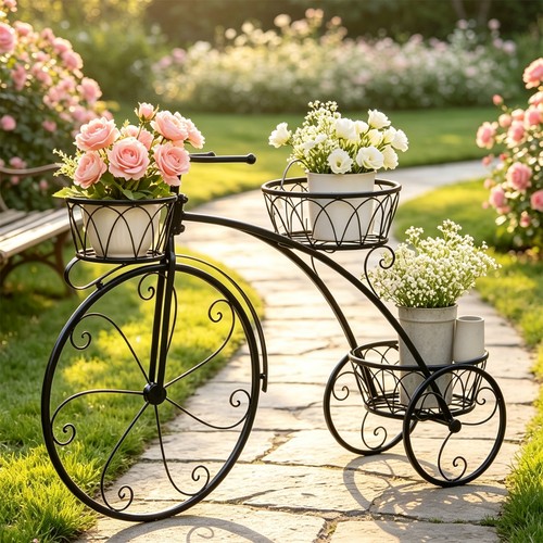 Tier bicycle shape plant - 3-tier, bicycle-shape