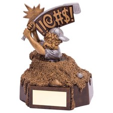 Bunker Blues Golf Trophy Funny