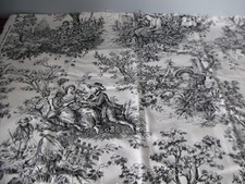 Toile De Jouy Fabric Remnant -