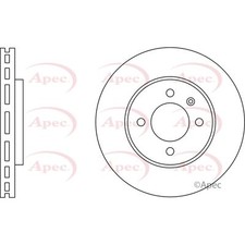 2x Brake Discs Vented For VW