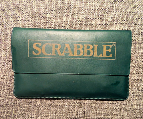 Scrabble travel size board - scrabble,