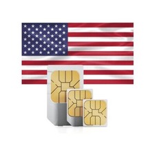USA SIM Card Prepaid 50GB LTE/5G, Telephony Flat National or International