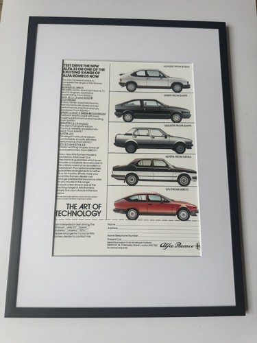 New framed alfa romeo - alfa, alfasud