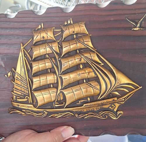Wood plaque with raised - wood,