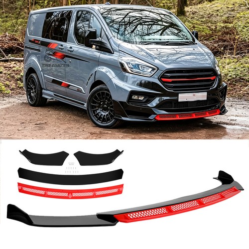 Gloss black front bumper lip - gloss,