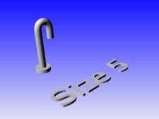 Model Boat Fitting - Swan / Goose Neck Vent ( Curved ) Style 1 Size 5 Pack of 10