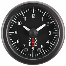 Stack Professional Analogue Clock Gauge Black Face - Race/Rally/Motorsport
