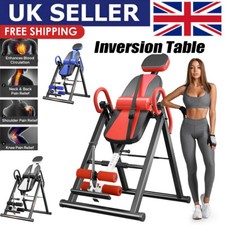 300LBS Gravity Inversion Table Adjustable Back Neck Pain Exercise Therapy Bench