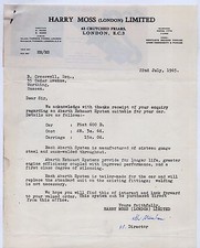 Abarth Exhaust System For Fiat 600 D 1965 UK Single Sheet Brochure & Letter