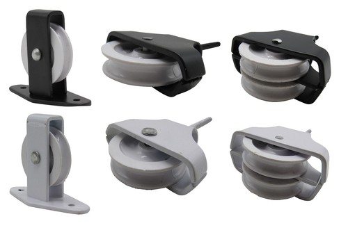 Single double line pulley - double,