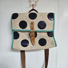 Fossil Canvas Leather Handbag