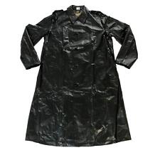Genuine Swedish Army Surplus Black Rain Over Coat Trench NEW/OLD