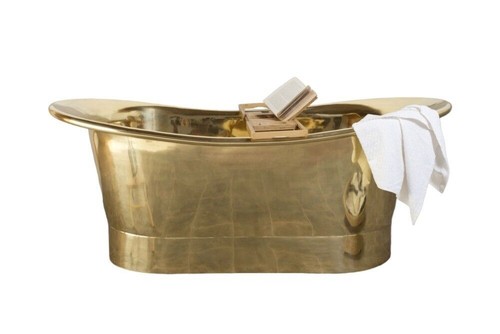 Brass bathtub with shiny - bathtub,
