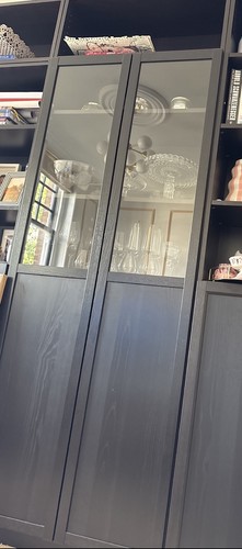 Ikea billy cabinet - with, glass