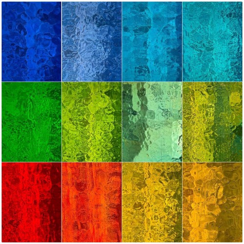 Textured stained glass variety - stained,