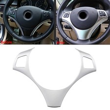 Silver Car Steering Wheel Trim