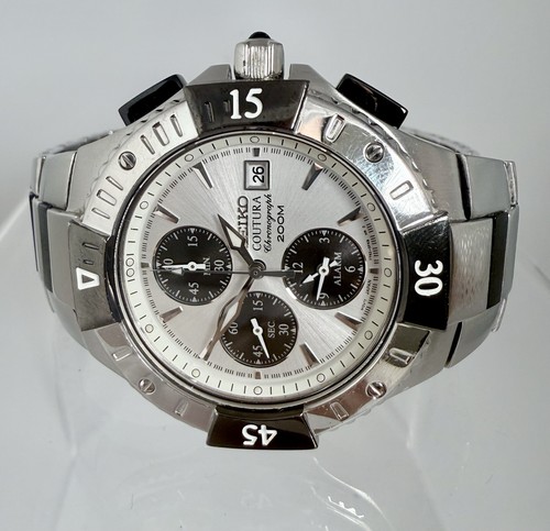 Seiko men 200m coutura - men's, alarm