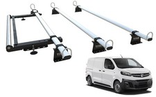 Vauxhall Vivaro Mk3 Van  L1 (2020-onward) Roof Rack 3 Bars: TITAN WorkReady