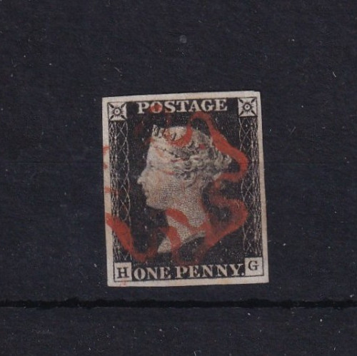 1840 penny black - 1840, (h.g.)