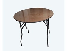 4ft round table, folding