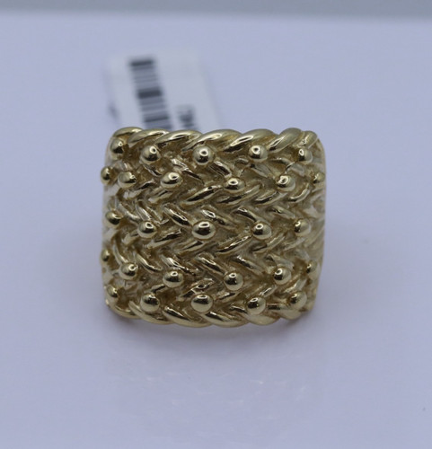 9ct yellow gold - yellow, keeper