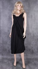 New PERUZZI Dress Black Evening  Size 42 UK 12 Italian Designer Ladies Outfit