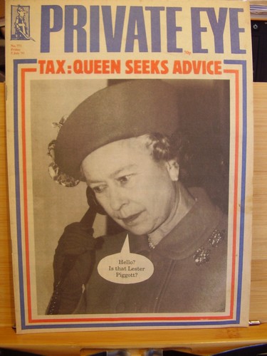 Private eye satirical news mag - satirical,