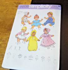 Simplicity 7208 Doll Clothes