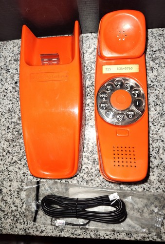 Vintage retro orange rotary - retro,