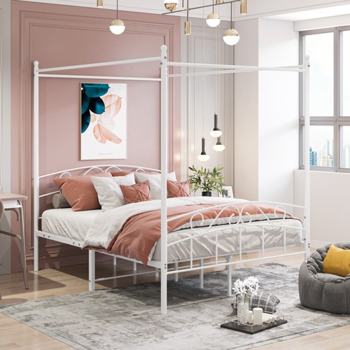 Bed canopy frame double - canopy,