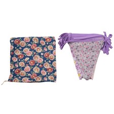 40 Feet Fabric Bunting Banner Vintage Bunting Floral Pennants2935