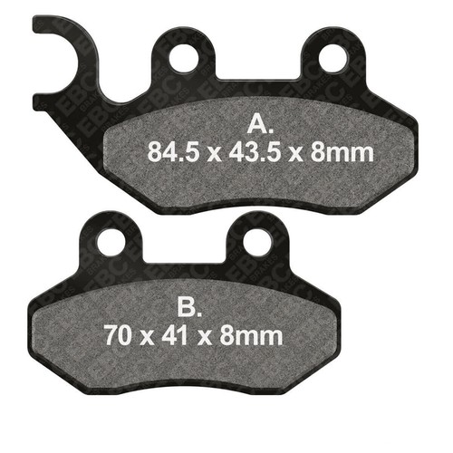 Pair ebc brake pads sfac264 - ebc,