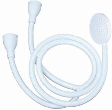 BLUE CANYON VECTOR WHITE BATHROOM PUSH ON SHOWER OVAL SPRAY HOSE CONNECTOR 