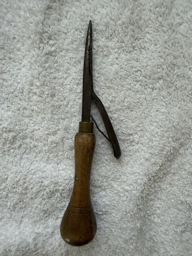 Vintage brown patent - patent, rag