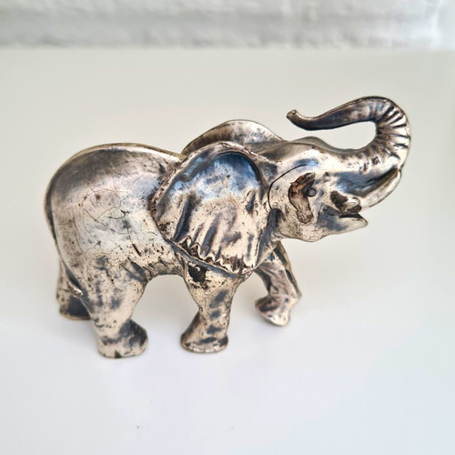 Pewter elephant - pewter,