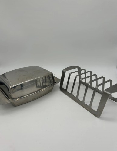 Stainless steel butter dish