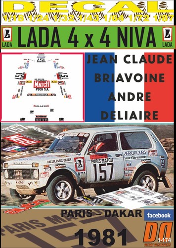 Decal lada niva jean claude - decal, jean-claude