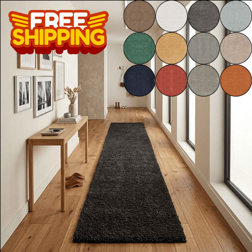 Shaggy runner rug thick soft - thick,