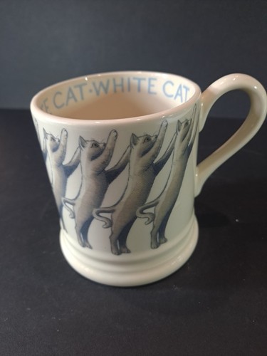 Emma bridgewater white cats - white,