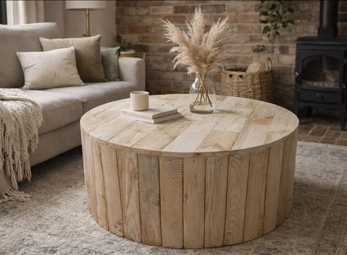 Handmade coffee table round - handmade,