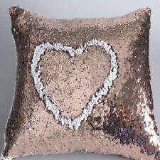 Reversible Shiny Color Change Mermaid Sequined Cushion Cover Throw Pillow Case