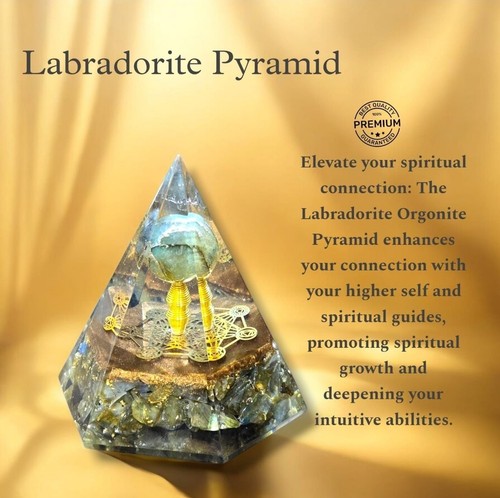 Labradorite orgonite hexag - labradorite,