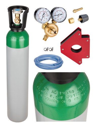Argon gas bottle full - argon,