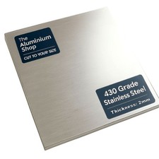 Stainless Steel Sheet Plate Brushed Polish 2.0mm Thick Multiple Sizes