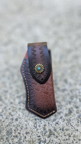 Genuine leather knife - genuine,